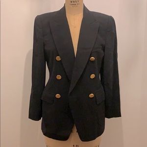 Ellen Tracy Linda Allen Double Breasted Blazer 4